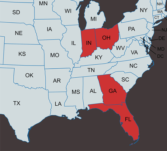 Service Area - Appraisal Next LLC